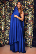Long foulard en satin – Motif double face