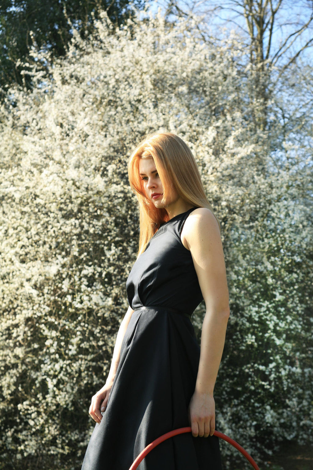 Duchess – Fit & Flare Cotton Dress with Built-in Tutu Underskirt