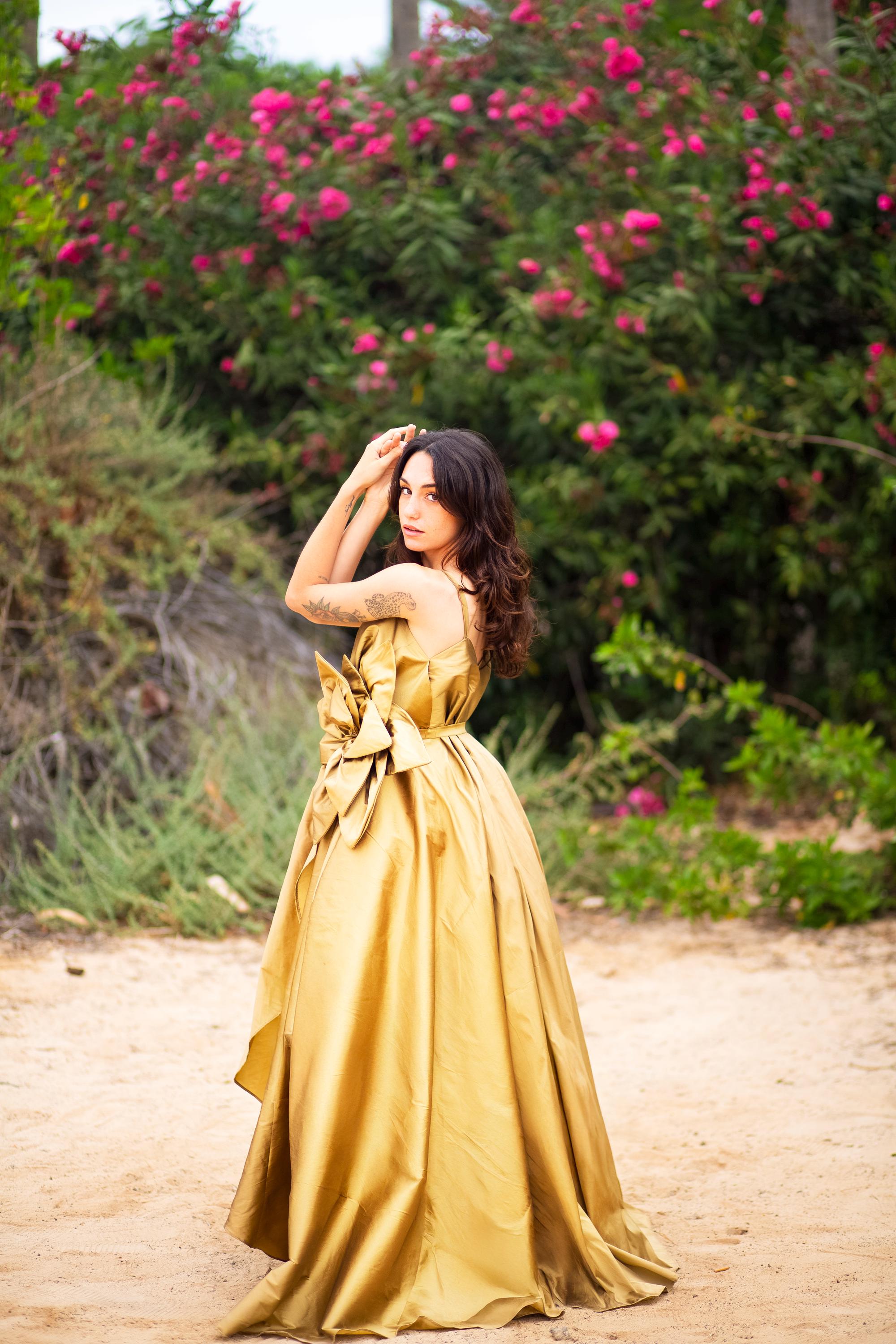 Tulip Gown – Taffeta Ball Gown with Built-In Tutu, Made to Measure