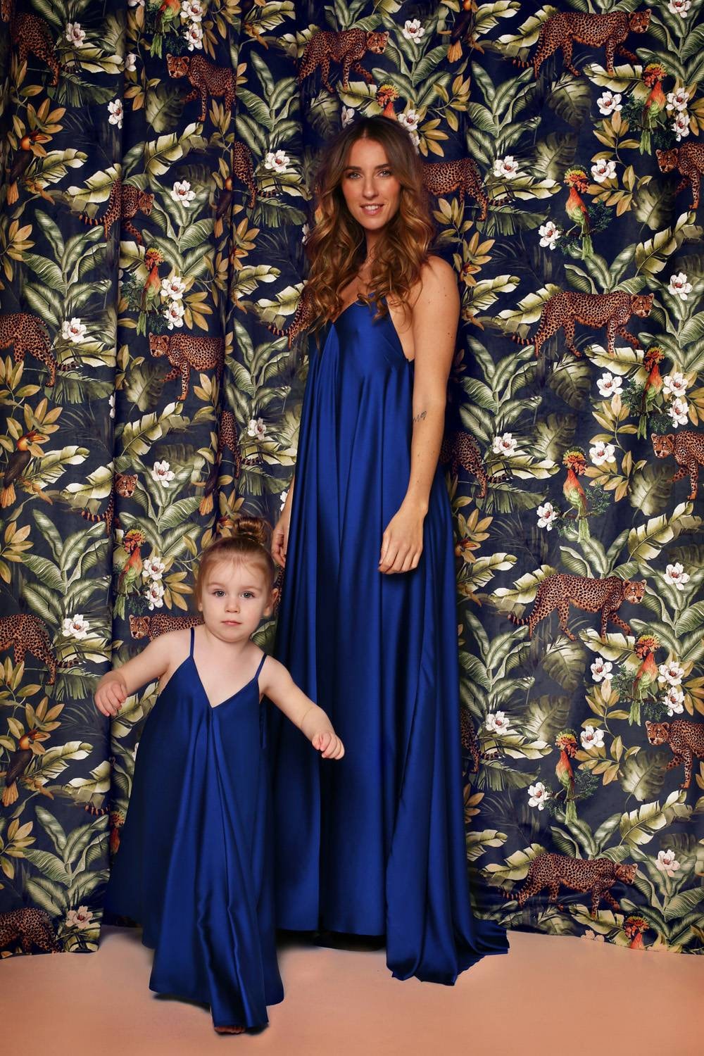 Robe longue en soie pour filles : Robe de soirée