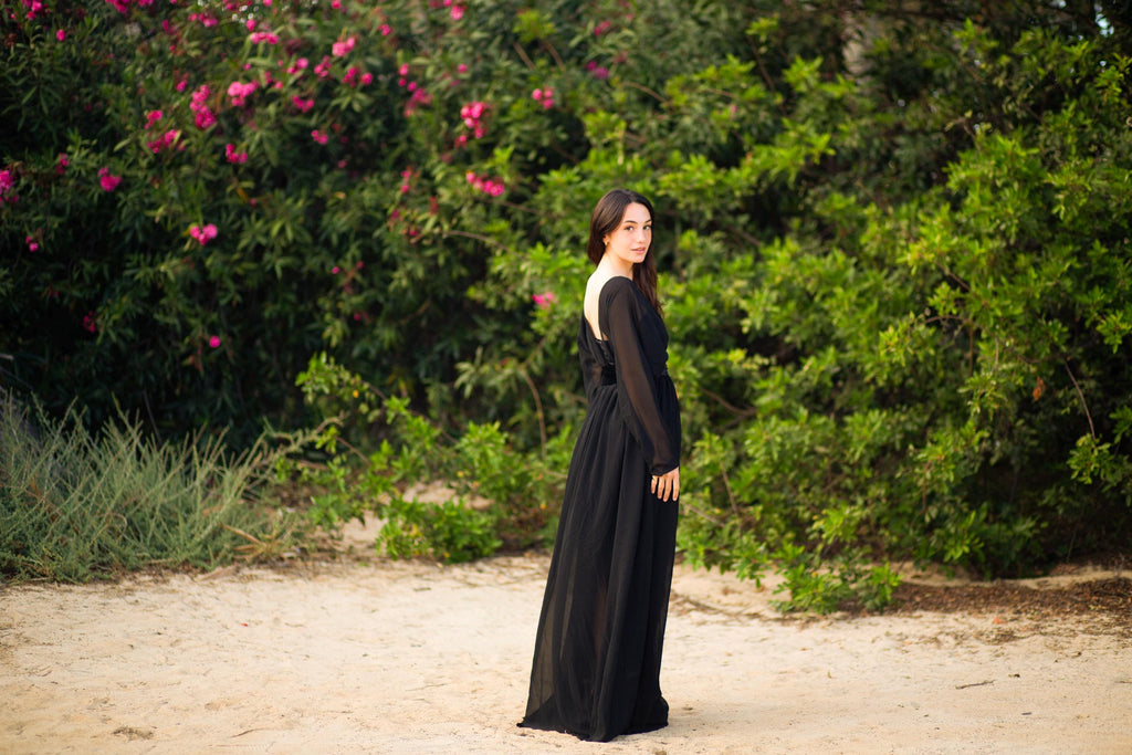 Titanic Gown – Chiffon & Velvet Vintage Evening Dress with Corset Bodice, Made to Measure