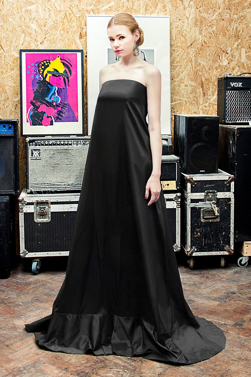 Jazz — Strapless Silk Evening Gown
