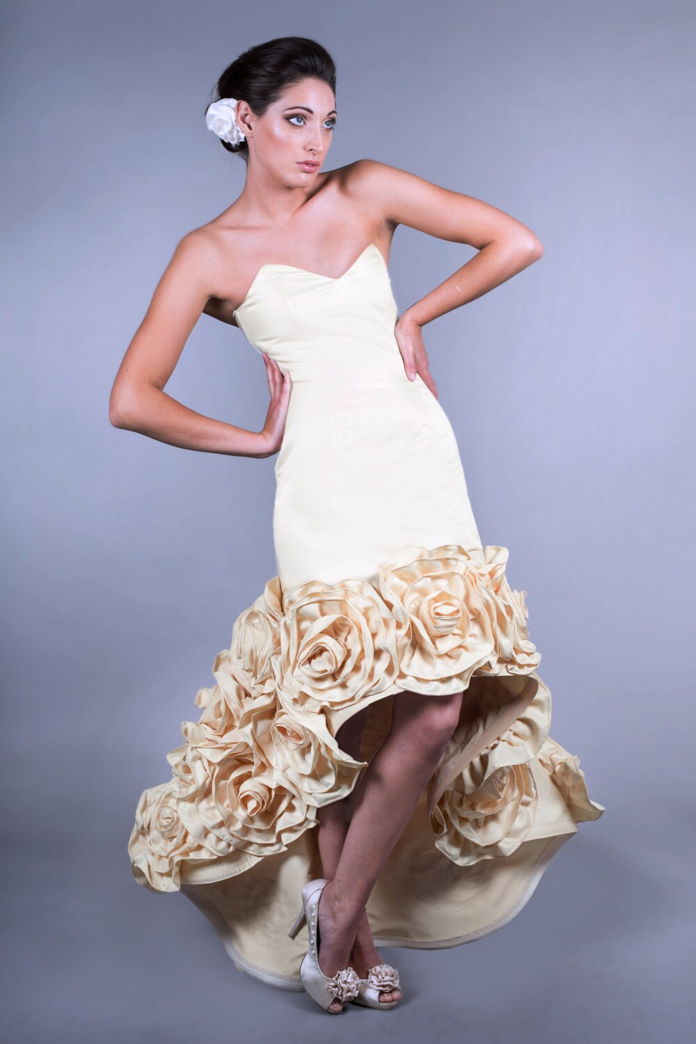 Roma – Rose Mermaid Wedding Dress with Corset Back