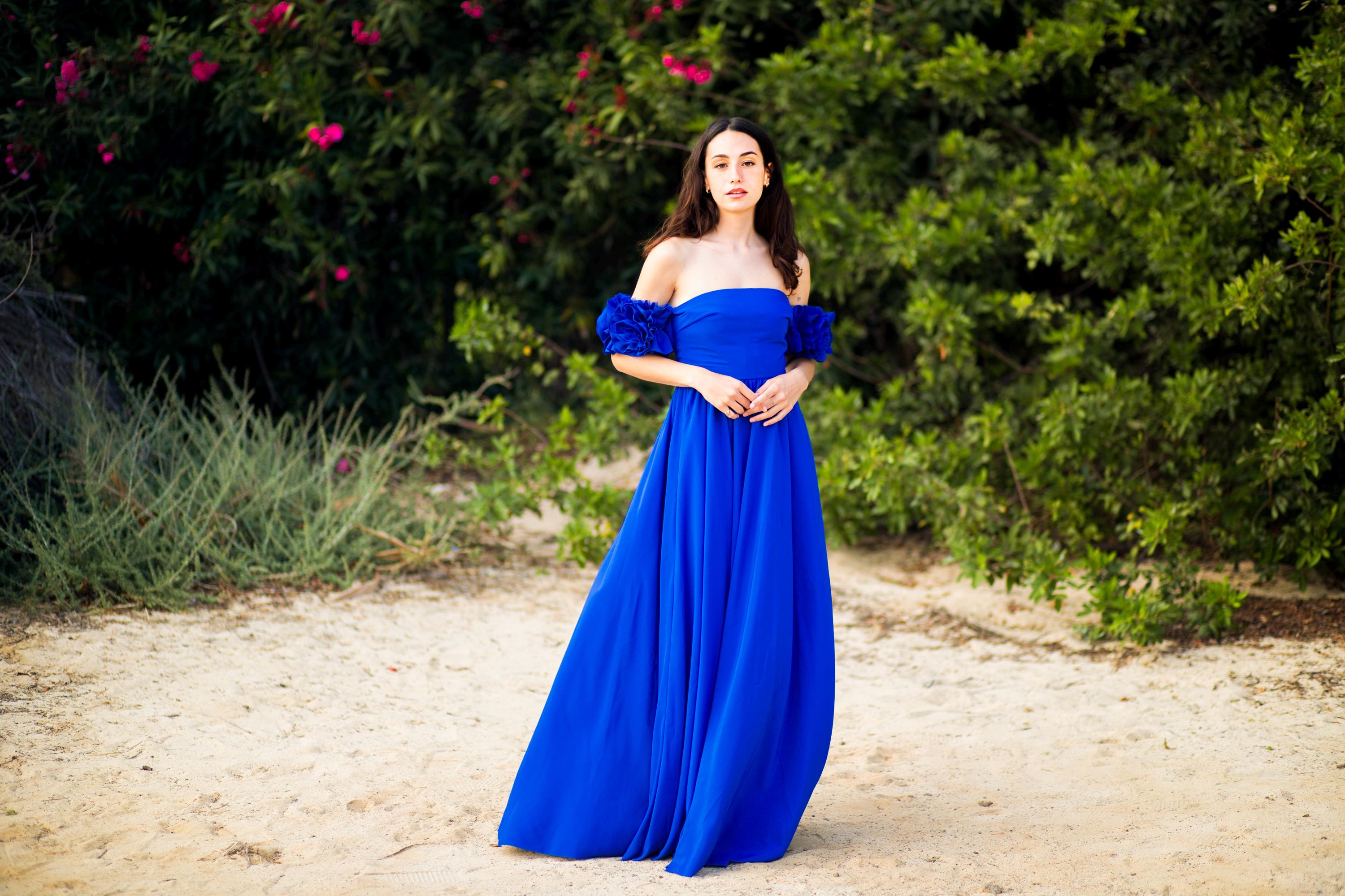 Robe Corset Épaules Dénudées – Bretelles Florales Amovibles Faites Main, Sur Mesure
