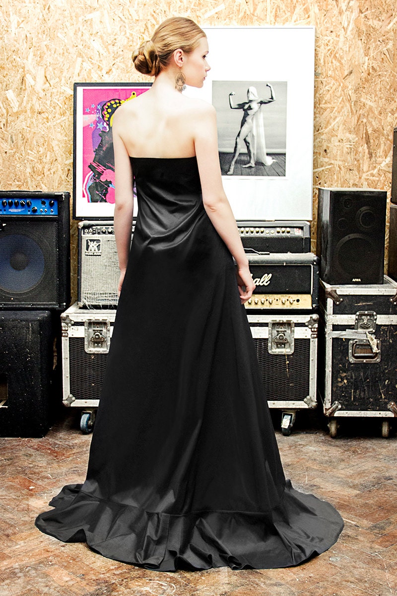 Jazz — Strapless Silk Evening Gown