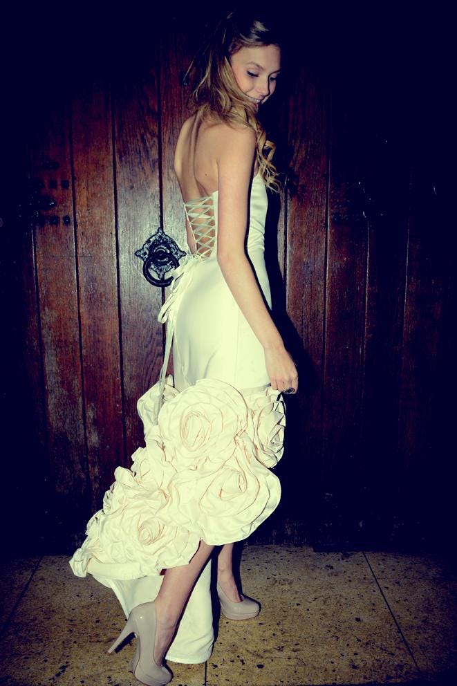 Roma – Rose Mermaid Wedding Dress with Corset Back