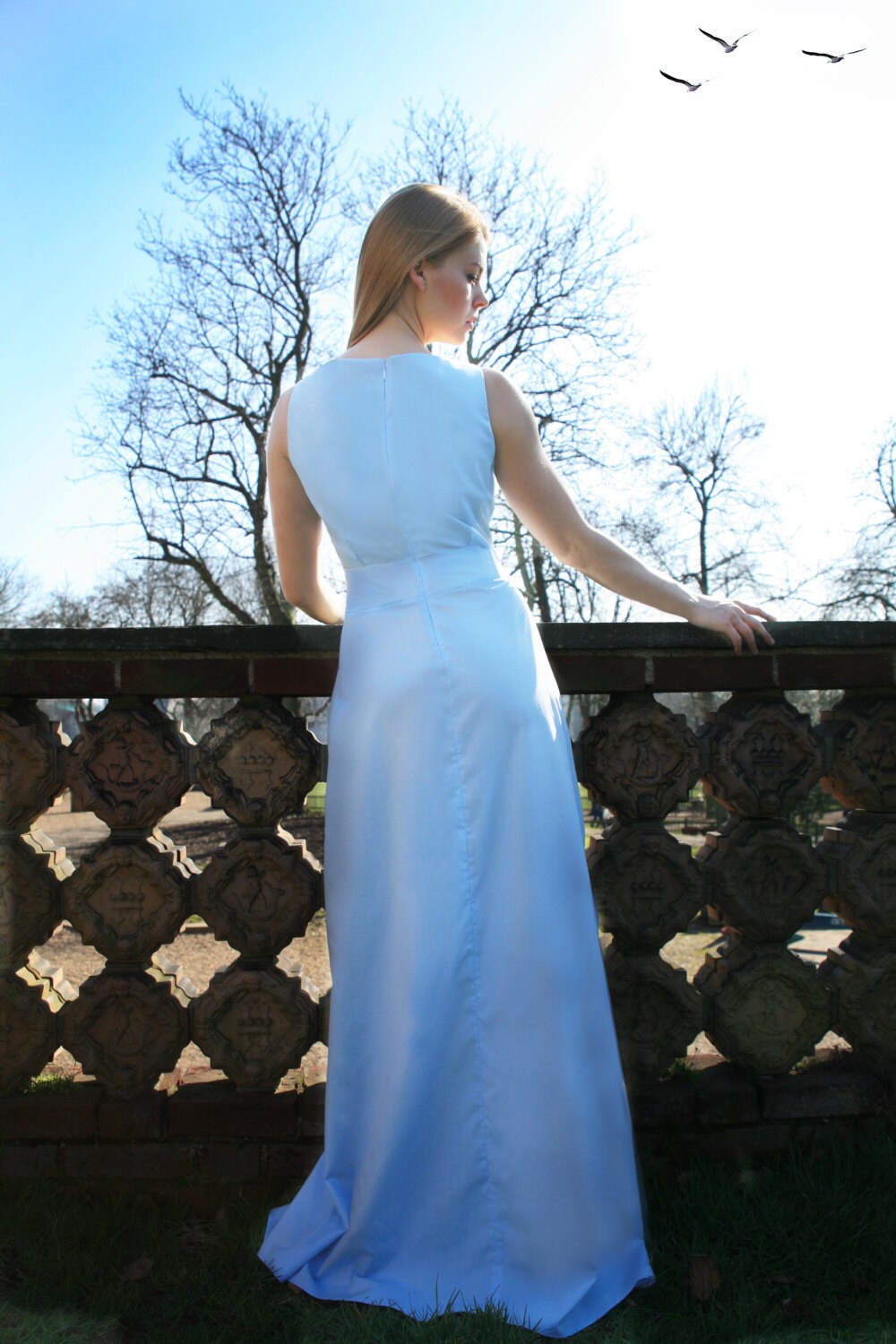 Wonderland – Robe longue ajustée en pur coton
