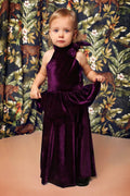 Robe en velours pour filles, sur mesure, pour occasions spéciales