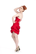 Scarlett – Sweetheart Chiffon Corset Dress with Silk Ribbon Back
