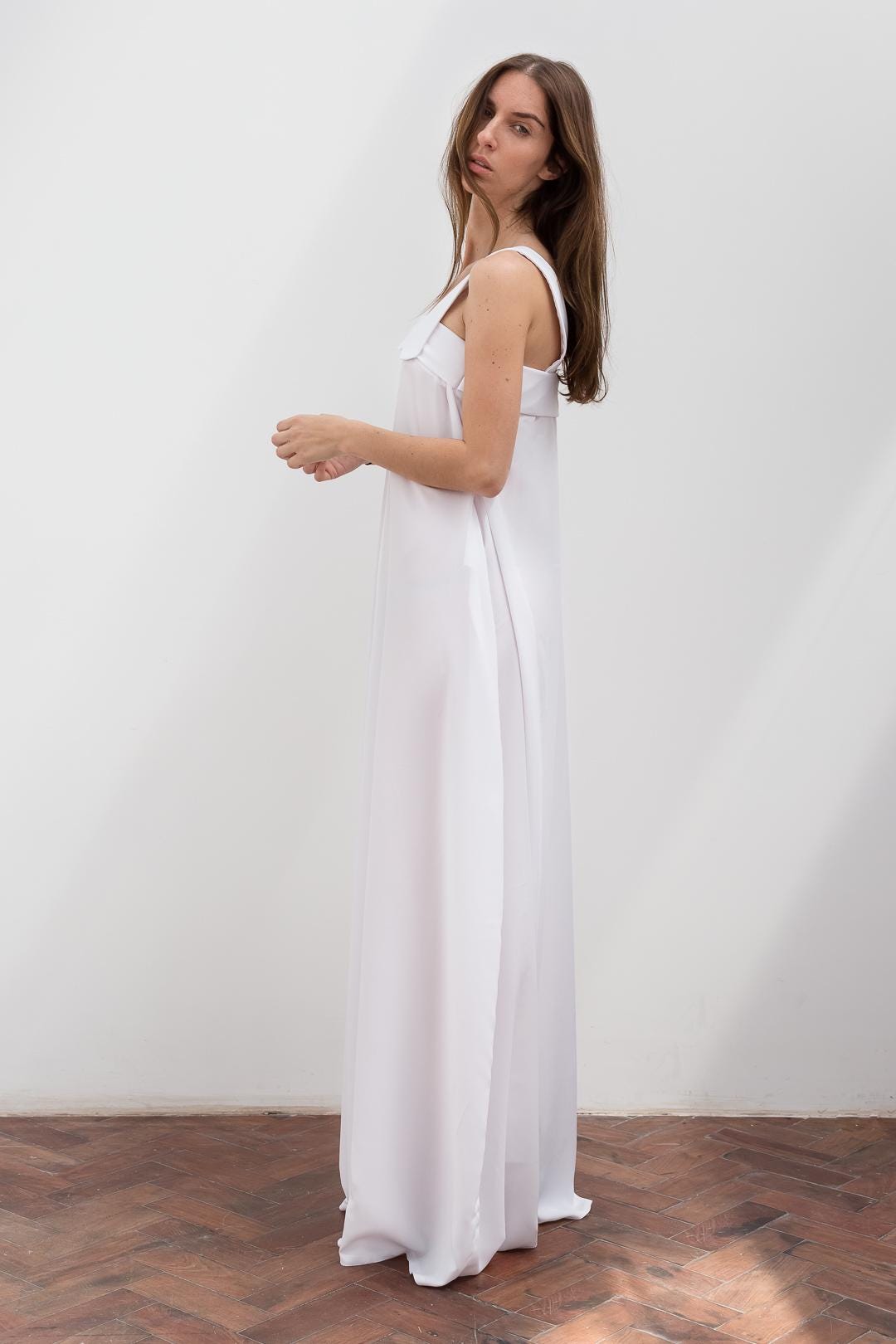 Crepe Satin Wide-Leg Jumpsuit with Square Neckline