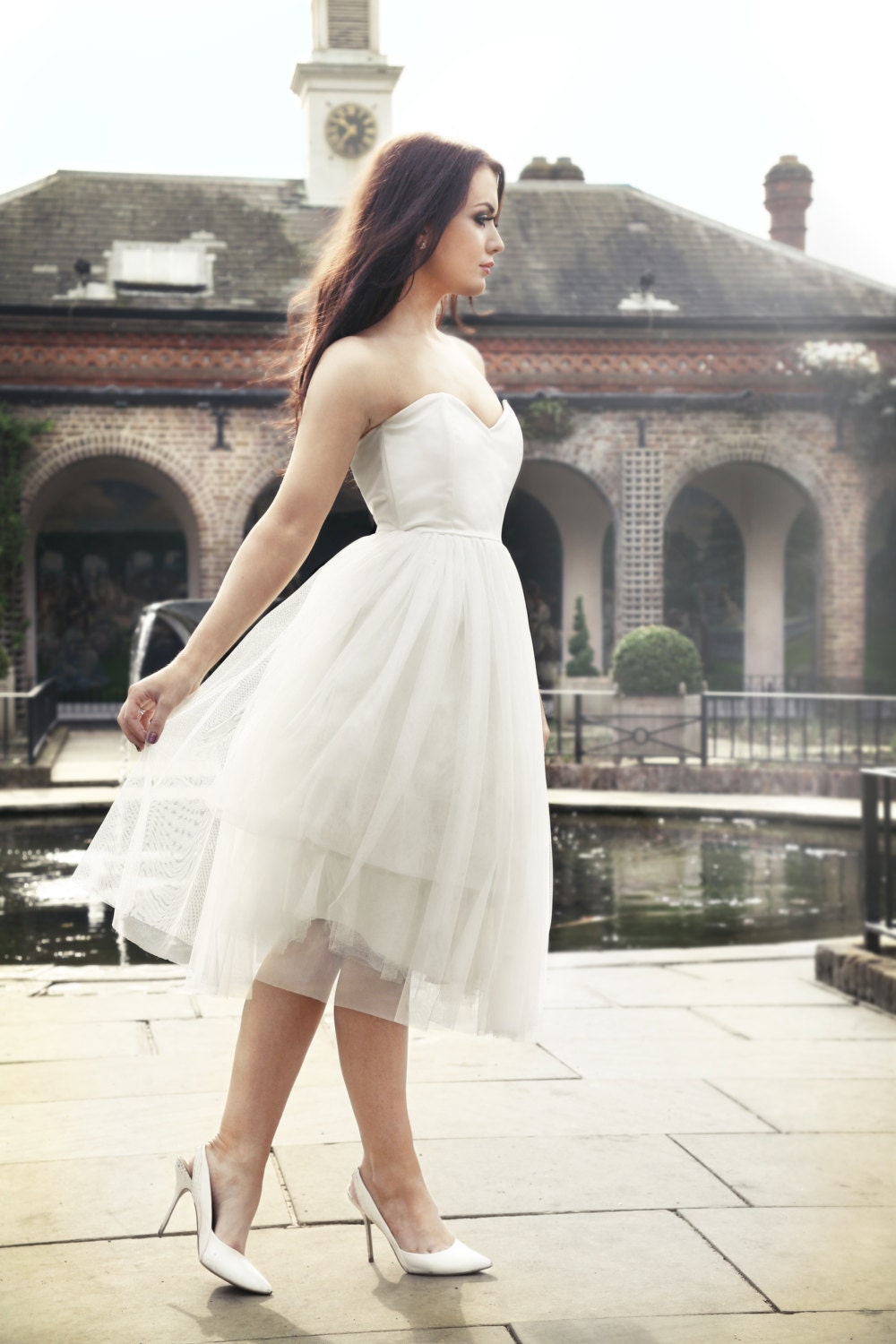 Mimi – Robe midi corset bustier avec jupe tutu