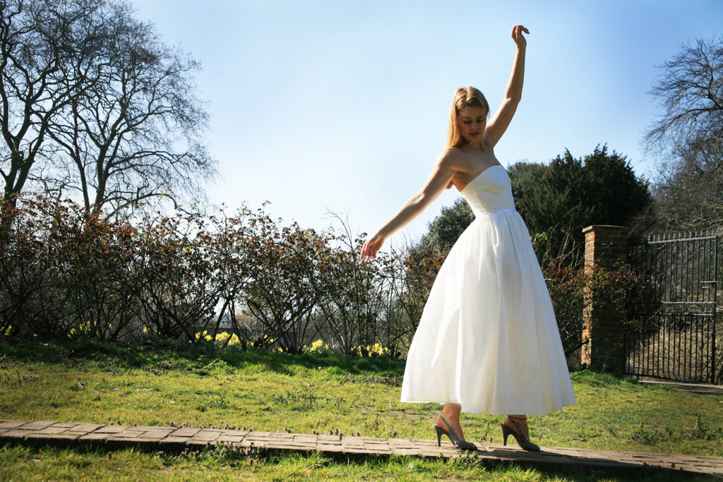 Queen – Dior-Inspired Corset & Tutu Dress in Organic Cotton
